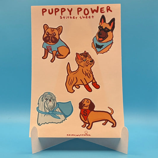 Puppy Power Sticker Sheet
