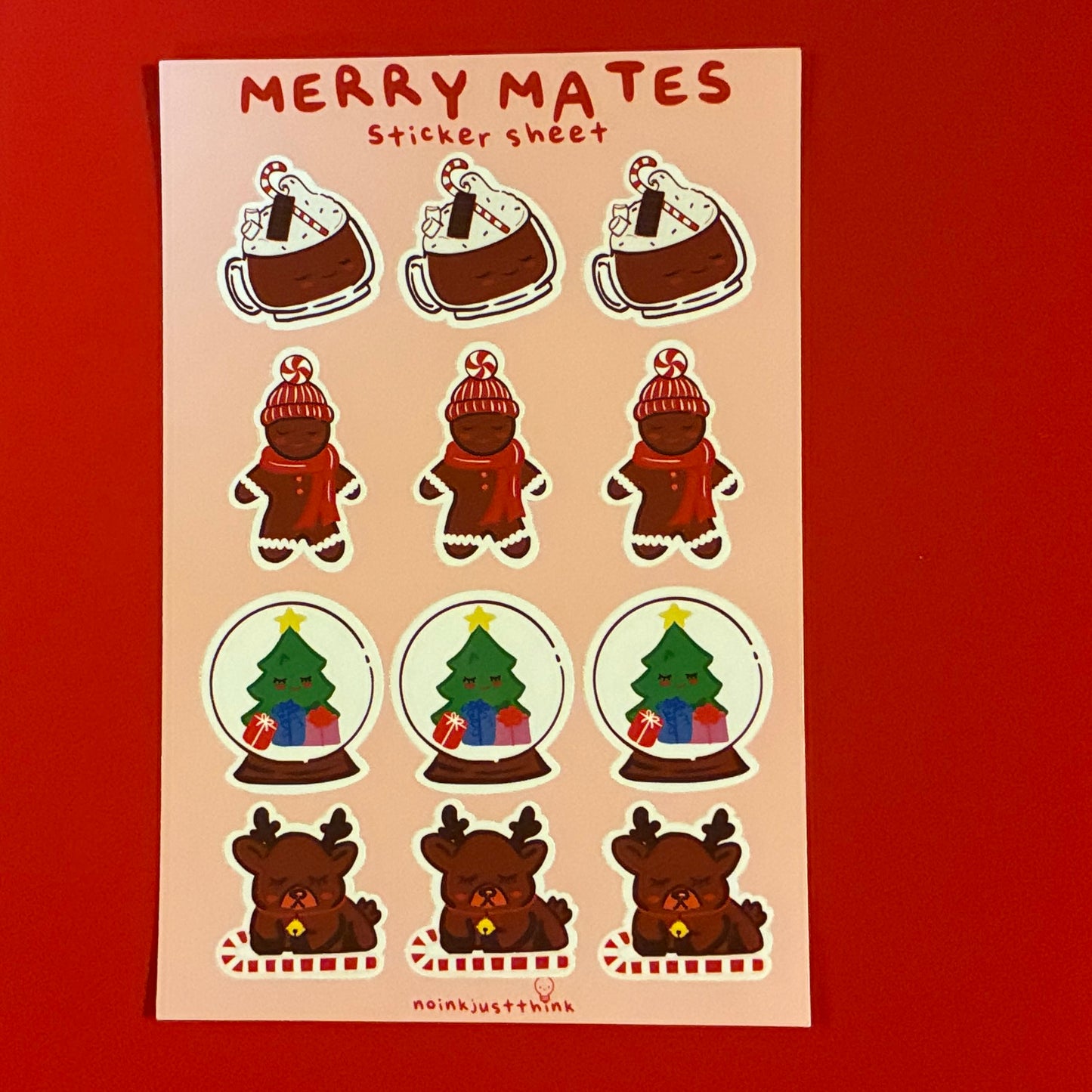 Merry Mates Sticker Sheet