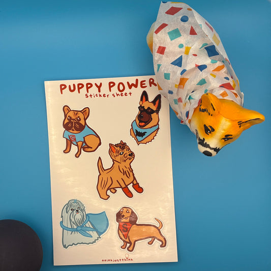 Puppy Power Sticker Sheet